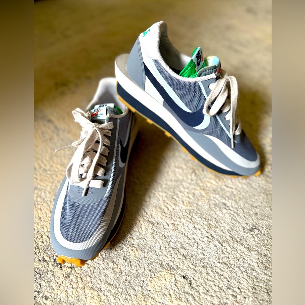Nike x Sacai x Clot LD Waffle Kiss of Death 2 Cool Grey Sz 8 - Picture 2 of 6